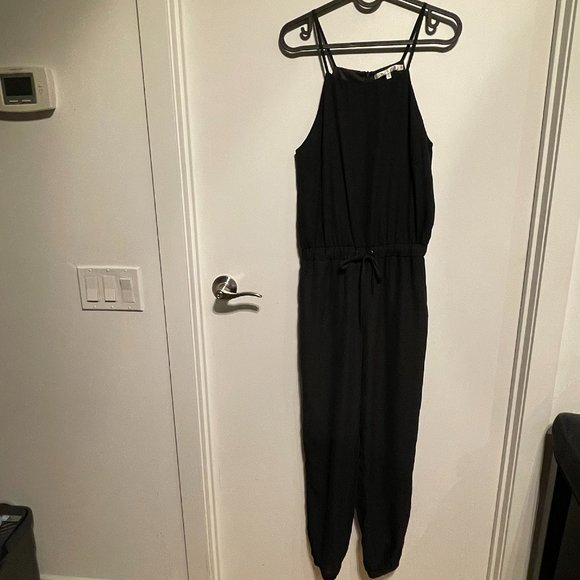 ⭐2 for C$22⭐ The Hanger Tie Waist Jumpsuit, Black, Size S - Picture 1 of 5